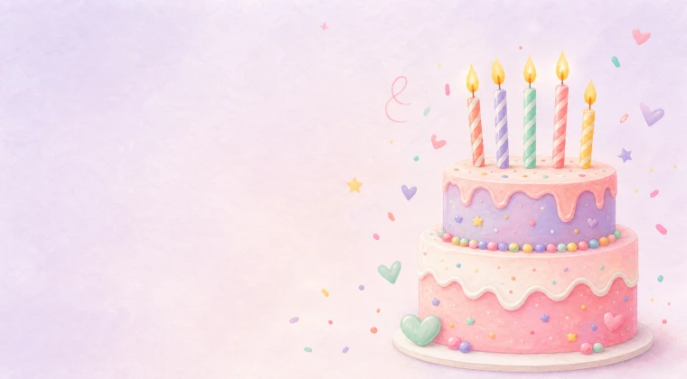 Pastel birthday cake printable collection