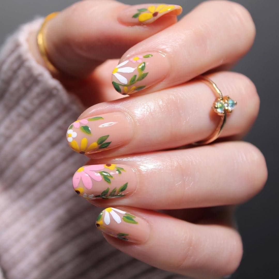 Floral Nail Polish Designs Design 5