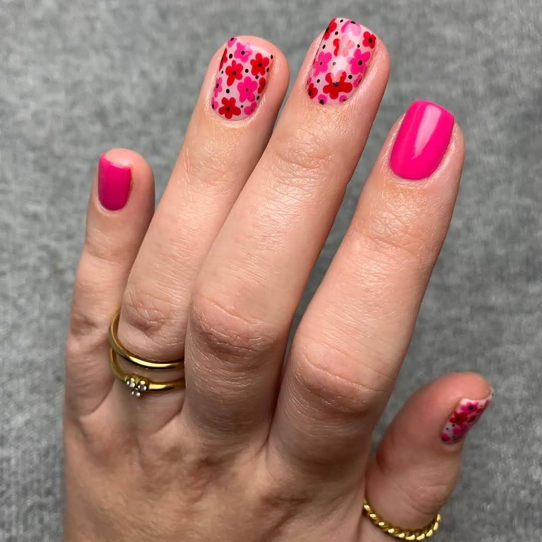 Floral Nail Polish Designs Design 27