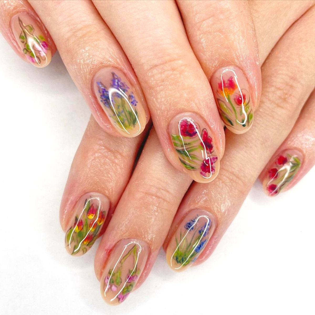 Floral Nail Polish Designs Design 35