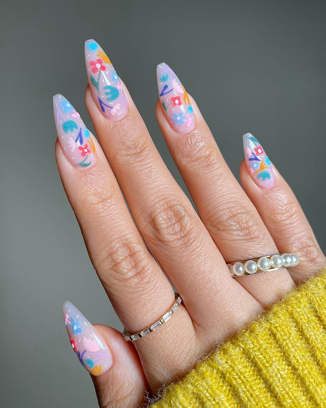 Floral Nail Polish Designs Design 40