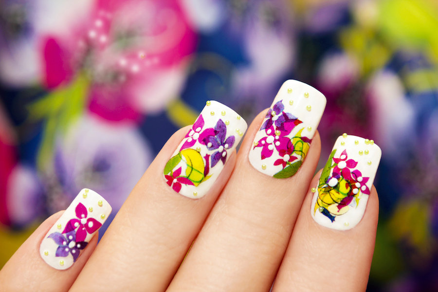 Floral Nail Polish Designs Design 51