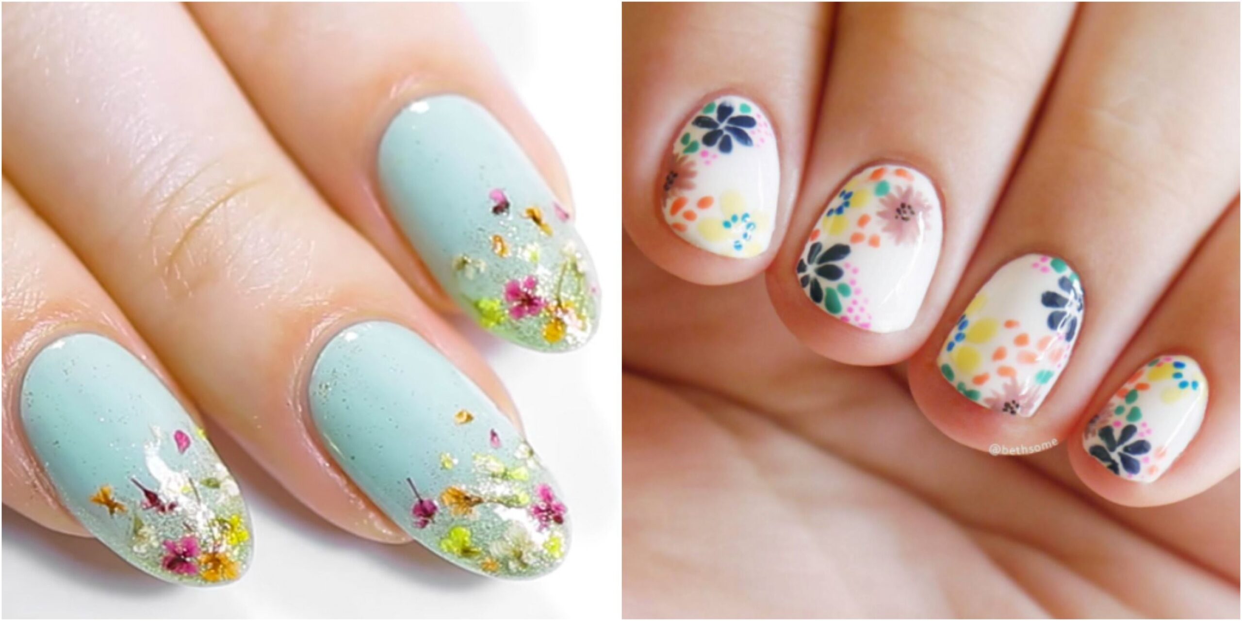 Floral Nail Polish Designs Design 63