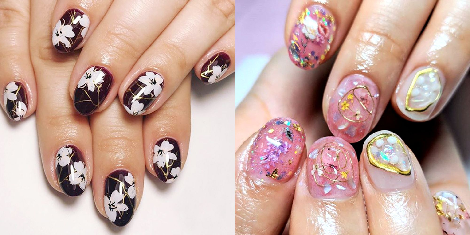 Floral Nail Polish Designs Design 64