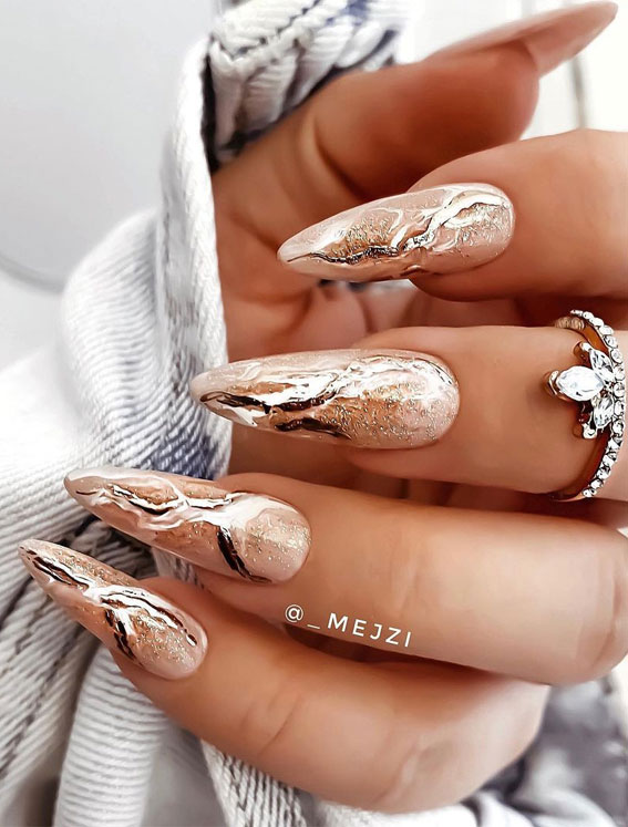 Marble Nail Polish Designs Design 8