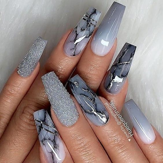 Marble Nail Polish Designs Design 10