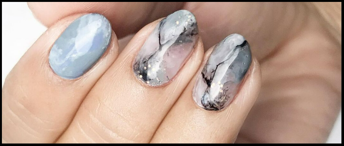 Marble Nail Polish Designs Design 14