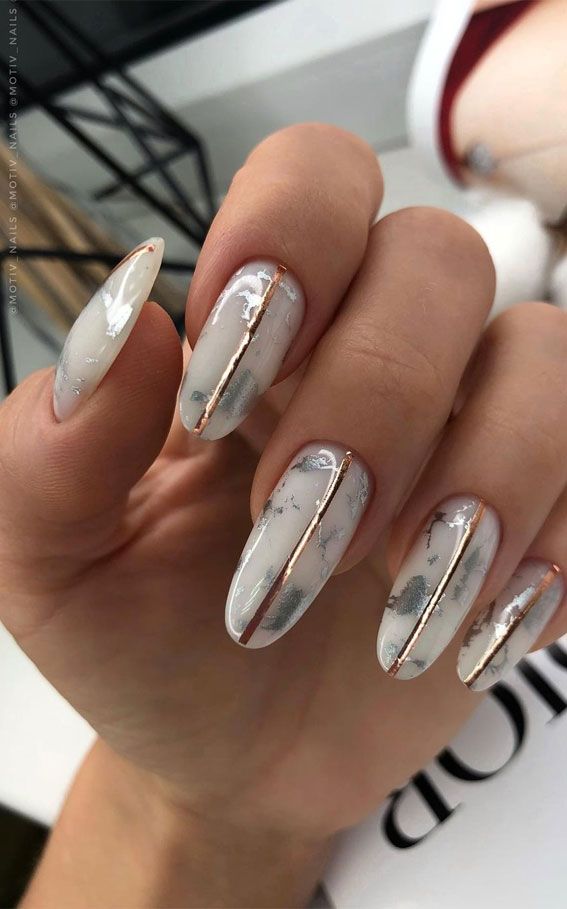 Marble Nail Polish Designs Design 32