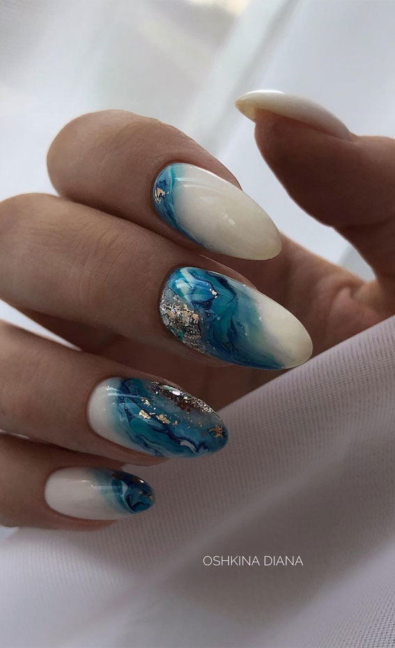 Marble Nail Polish Designs Design 34