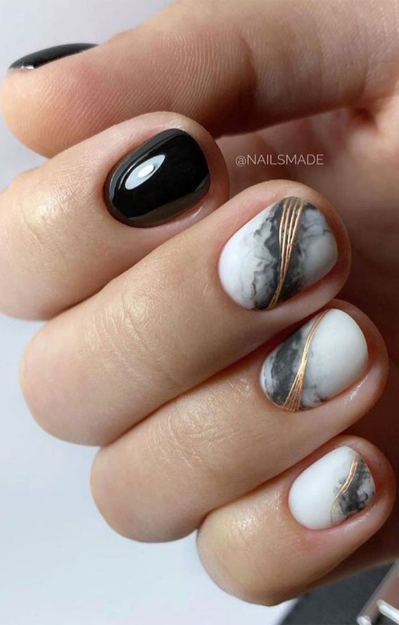 Marble Nail Polish Designs Design 44