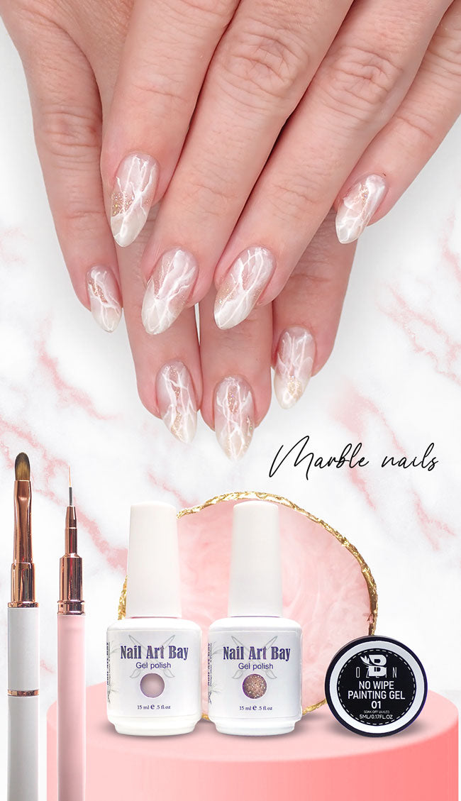 Marble Nail Polish Designs Design 45