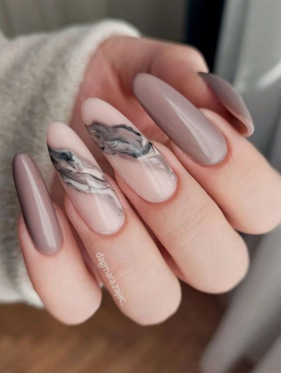 Marble Nail Polish Designs Design 57