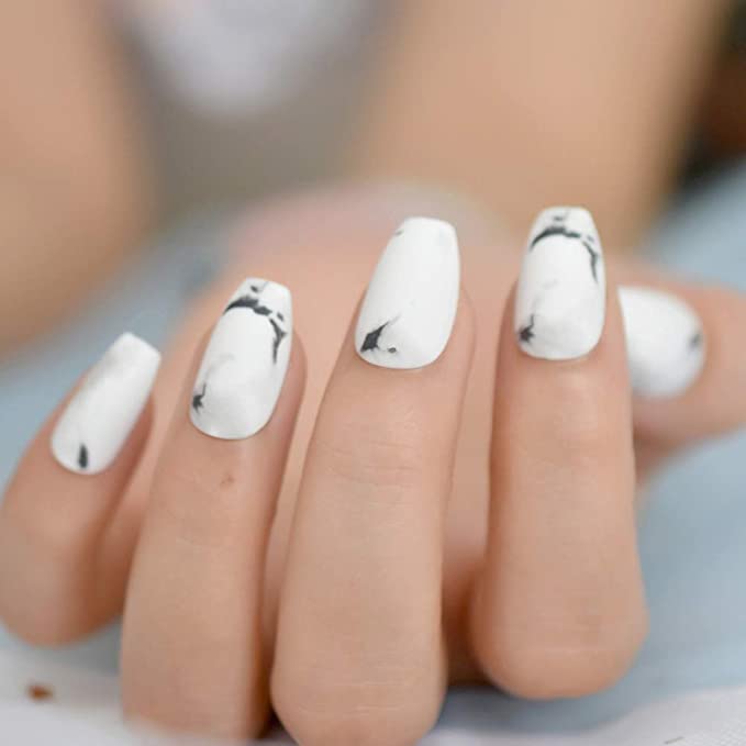 Marble Nail Polish Designs Design 61