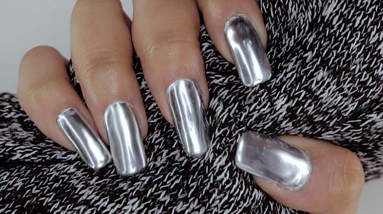 Metallic Nail Polish Designs Design 28