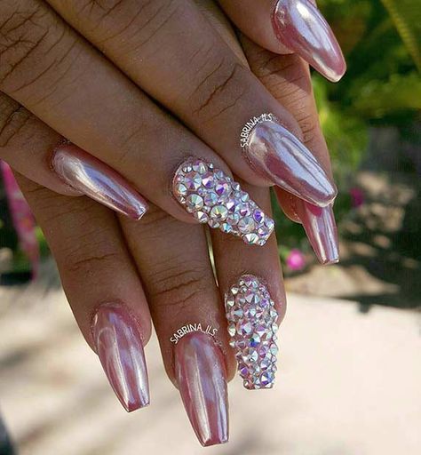 Metallic Nail Polish Designs Design 29