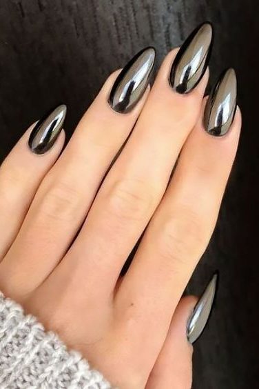 Metallic Nail Polish Designs Design 45