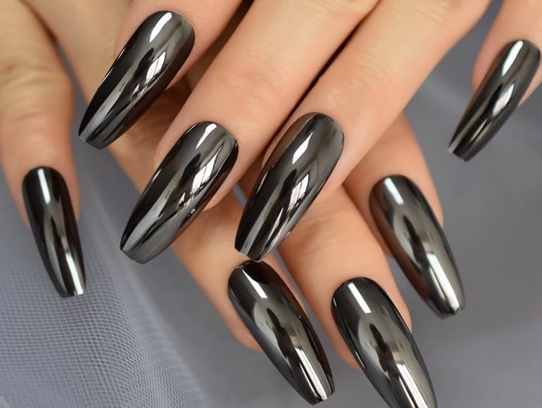 Metallic Nail Polish Designs Design 48