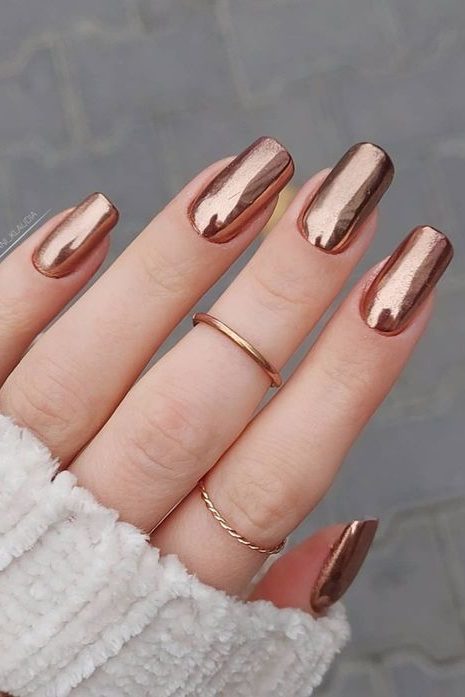 Metallic Nail Polish Designs Design 54