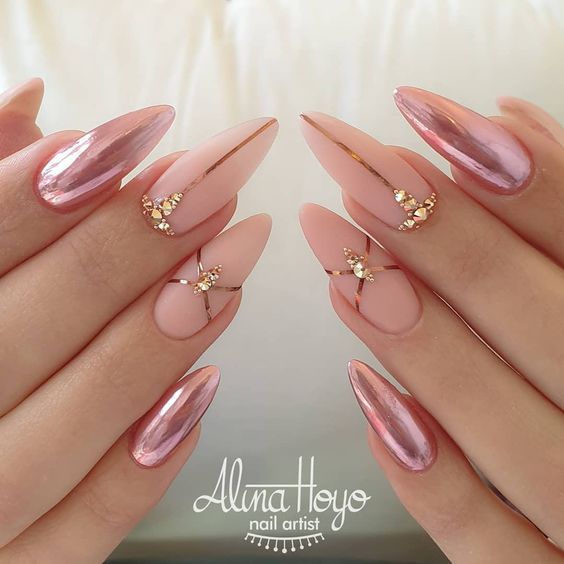 Metallic Nail Polish Designs Design 59