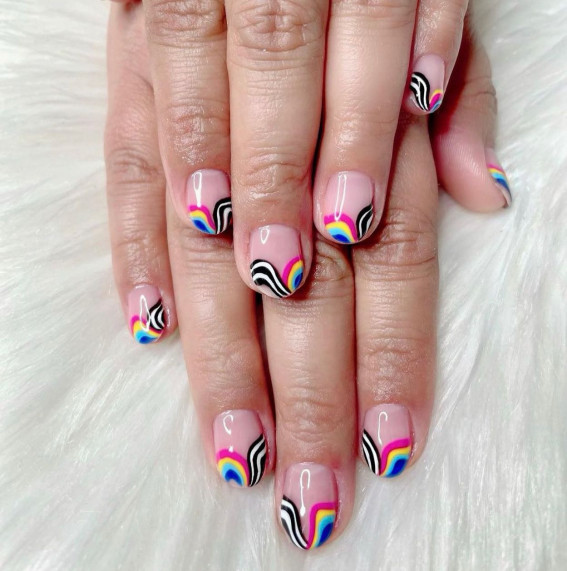 Striped Nail Polish Designs Design 17