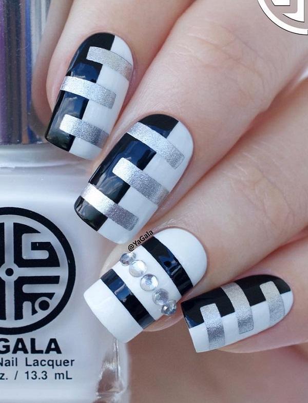 Striped Nail Polish Designs Design 19