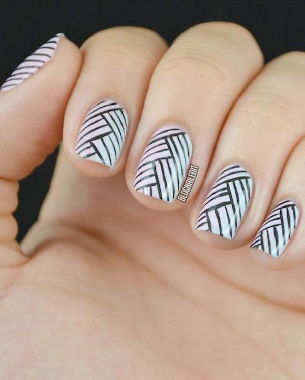 Striped Nail Polish Designs Design 40