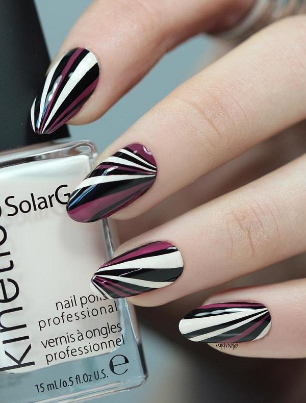 Striped Nail Polish Designs Design 51