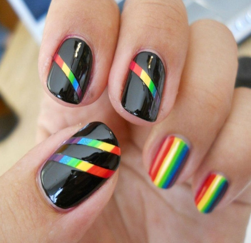 Striped Nail Polish Designs Design 56