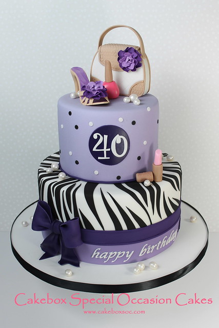 40th birthday cake themes Design 9