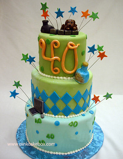 40th birthday cake themes Design 30