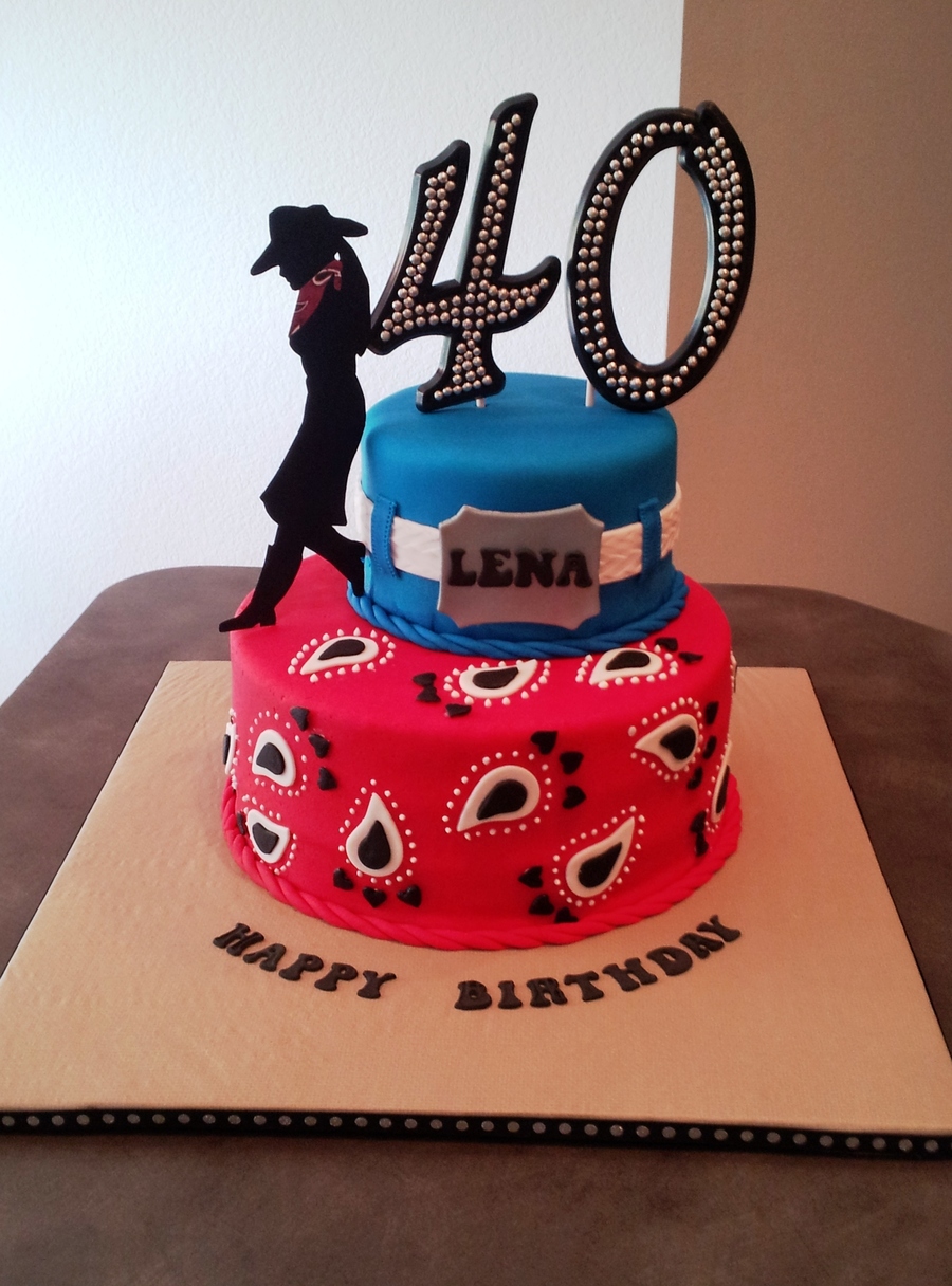 40th birthday cake themes Design 43