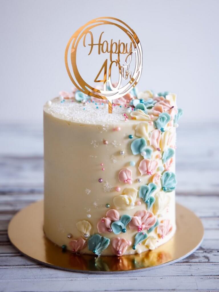 40th birthday cake themes Design 60