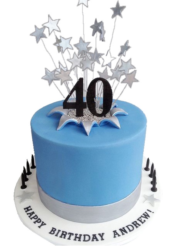 40th birthday cake themes Design 77