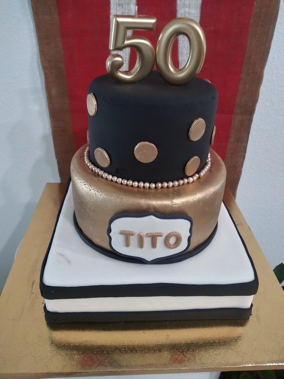 50th birthday cake ideas Design 4