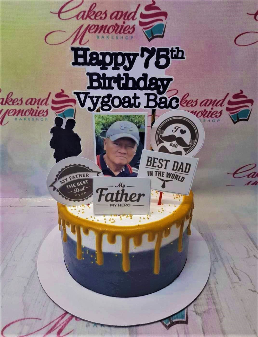 Birthday cake for dad Design 12