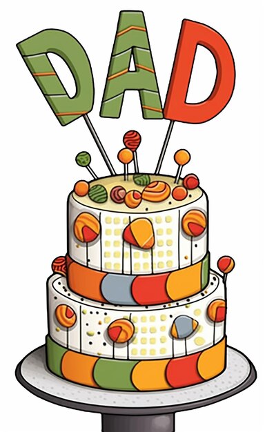 Birthday cake for dad Design 20