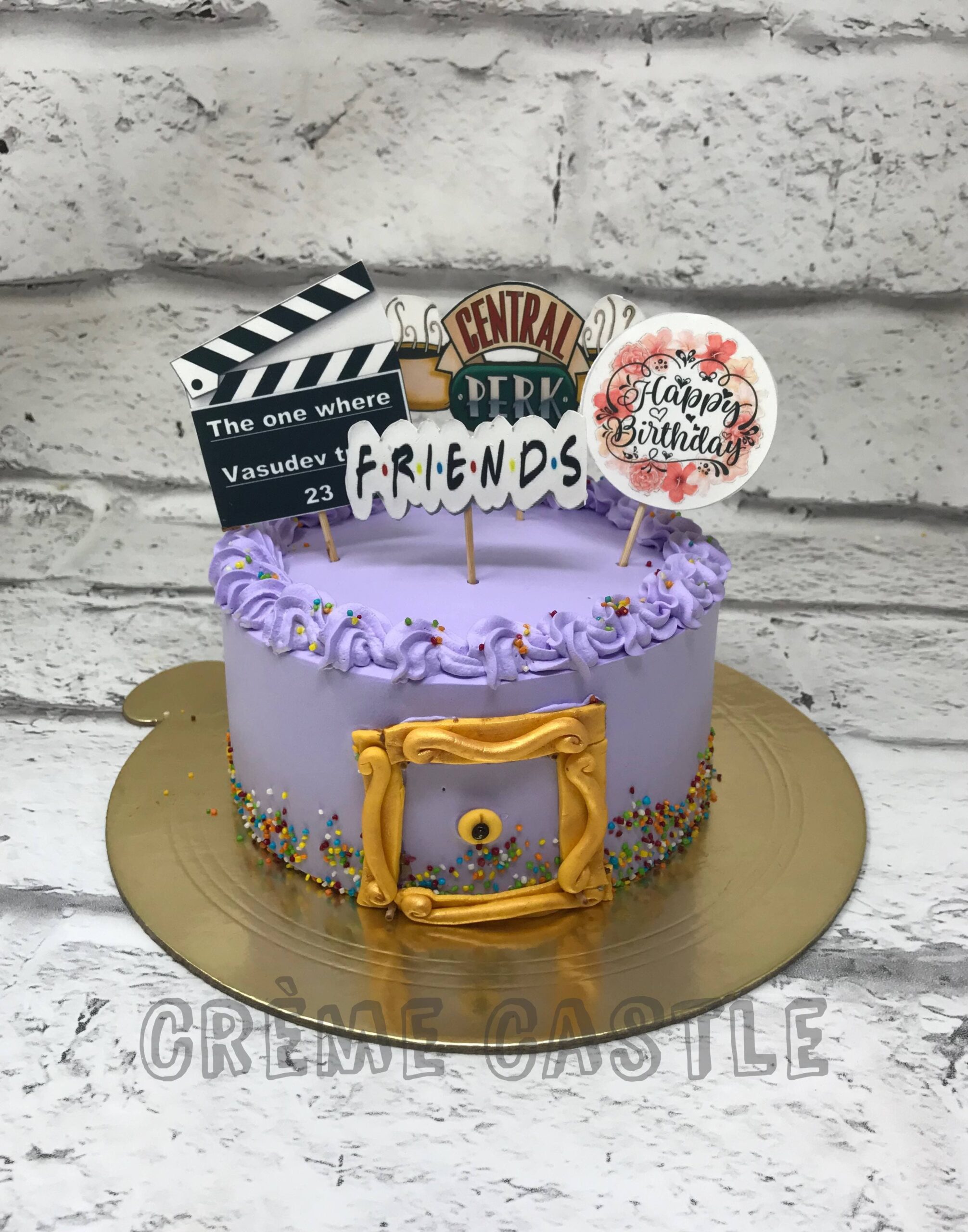 Birthday cake for friends Design 7