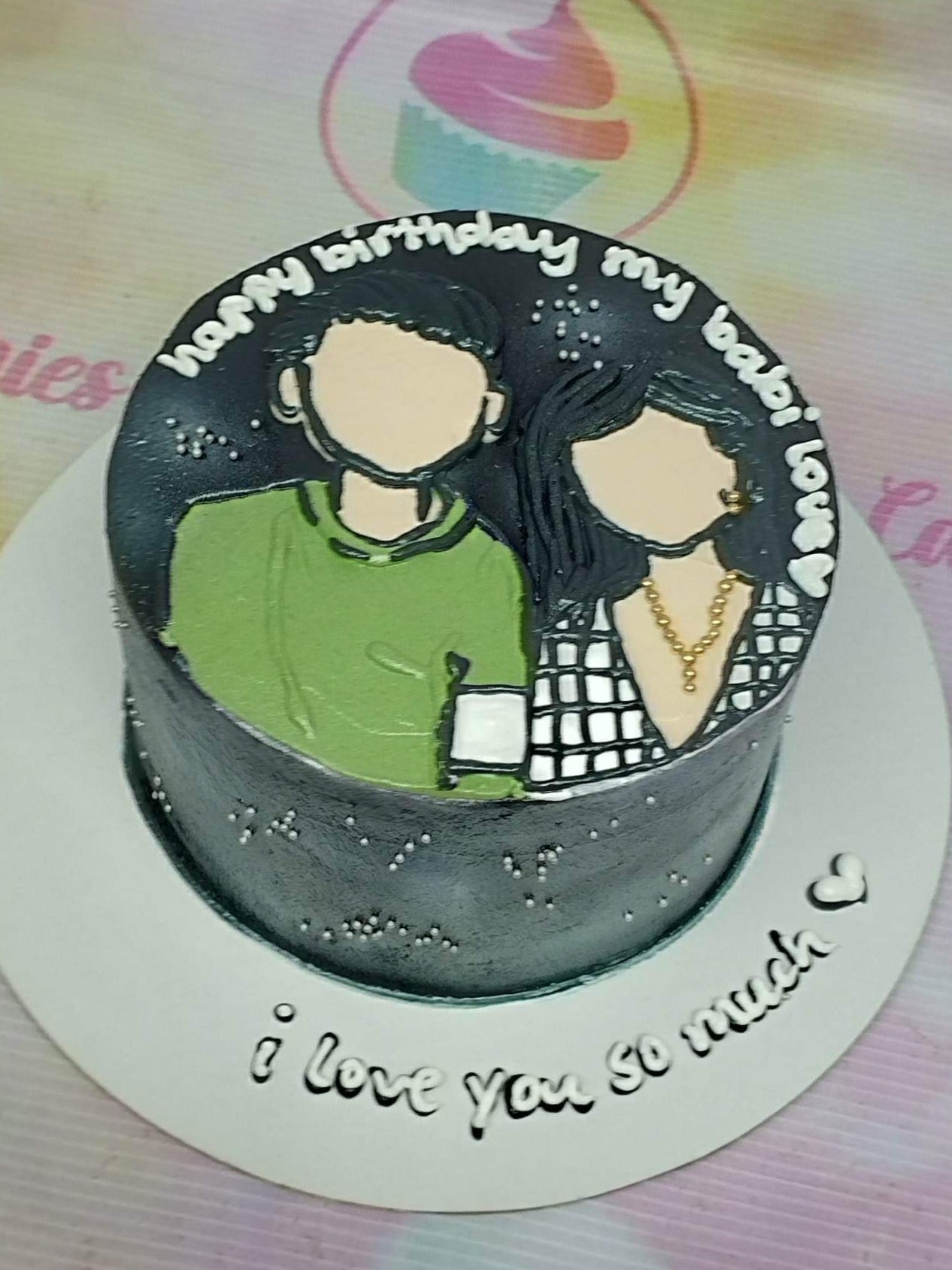 Birthday cake for girlfriend Design 8