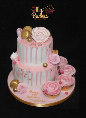 Birthday cake for girlfriend Design 25