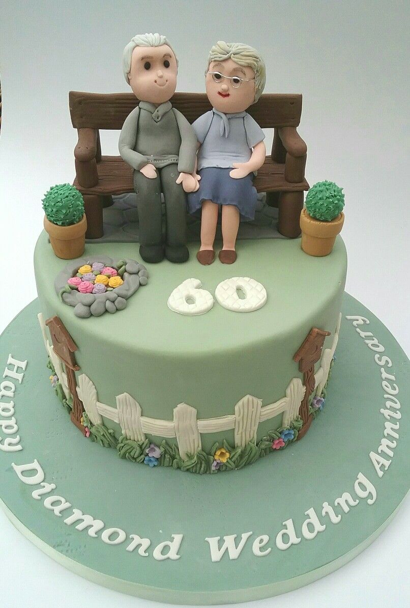 Birthday cake for grandparents Design 28