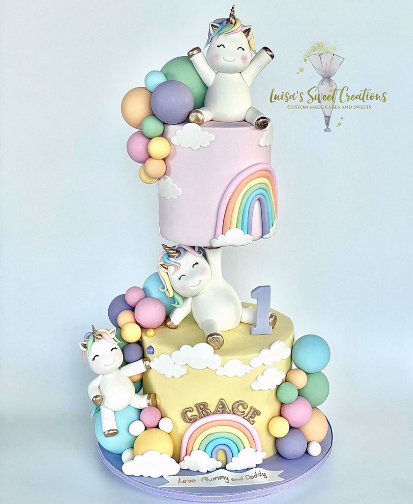 Birthday cake for twins Design 21