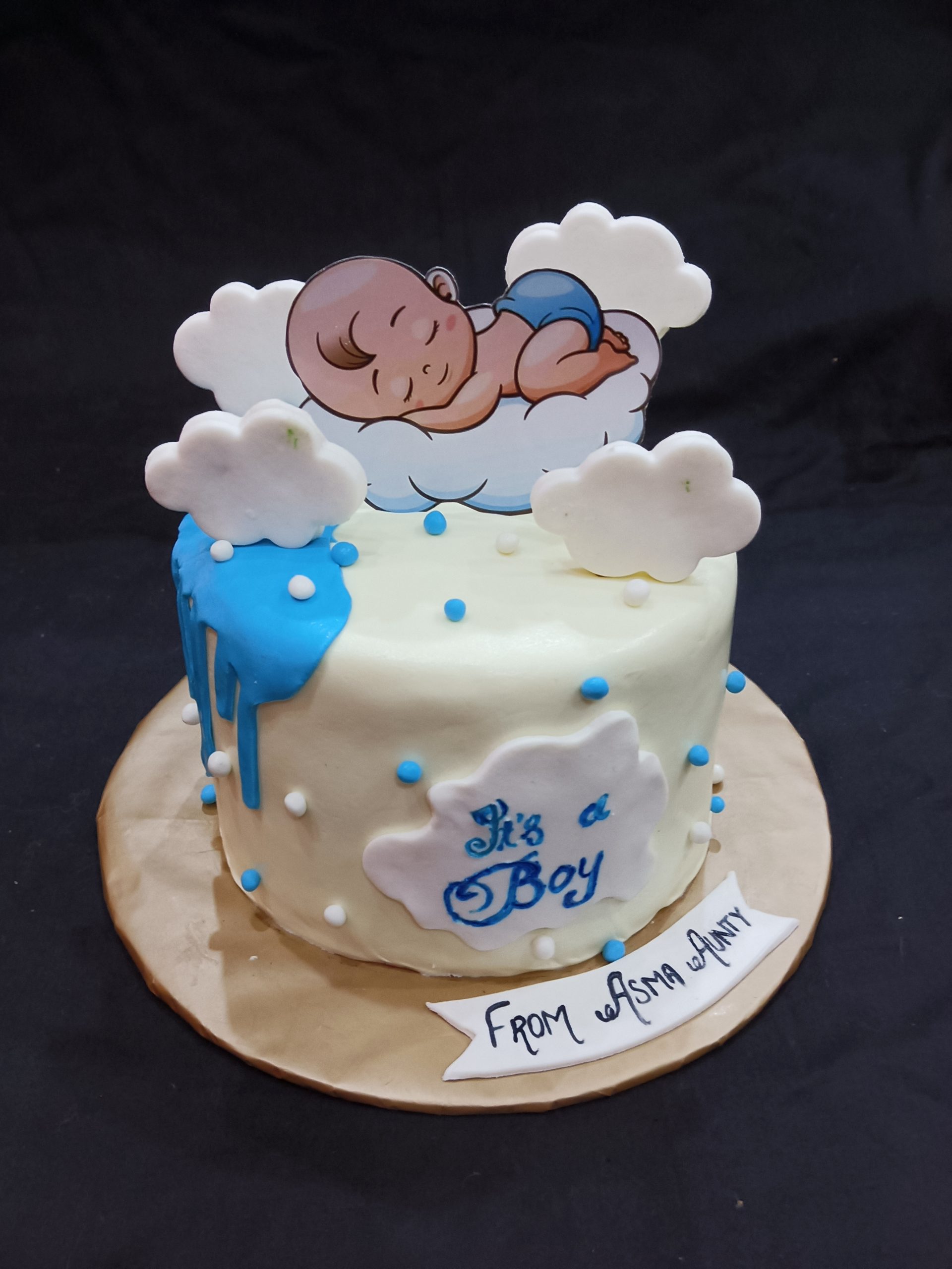 Birthday cake with fondant Design 33