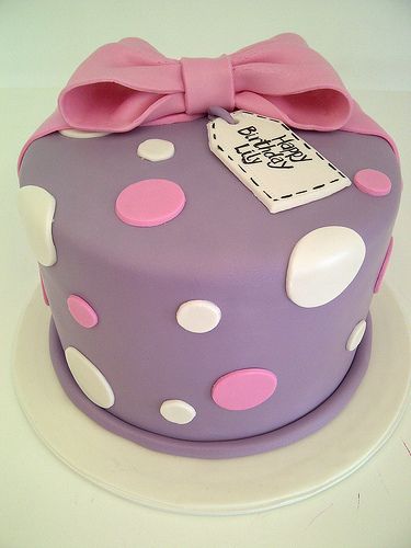 Birthday cake with fondant Design 36