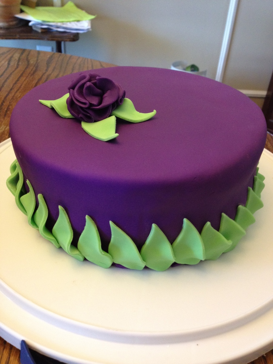 Birthday cake with fondant Design 61