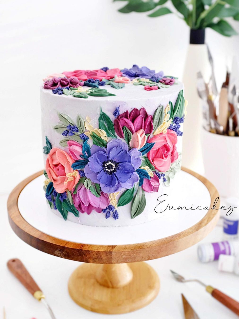 Floral birthday cake designs Design 35