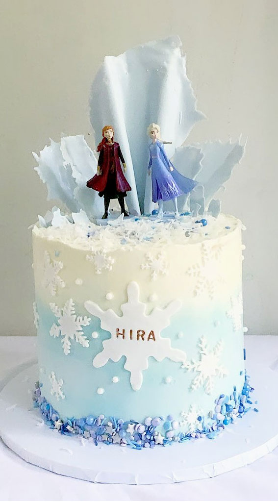 Frozen-themed birthday cake Design 16