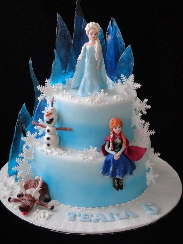 Frozen-themed birthday cake Design 54