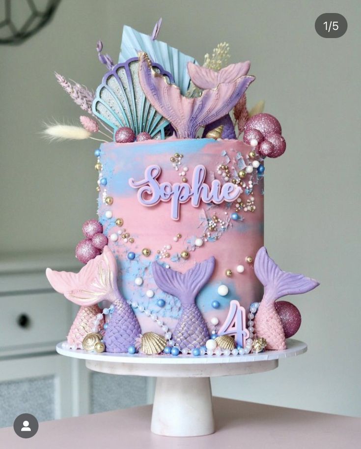 Mermaid birthday cake ideas Design 16