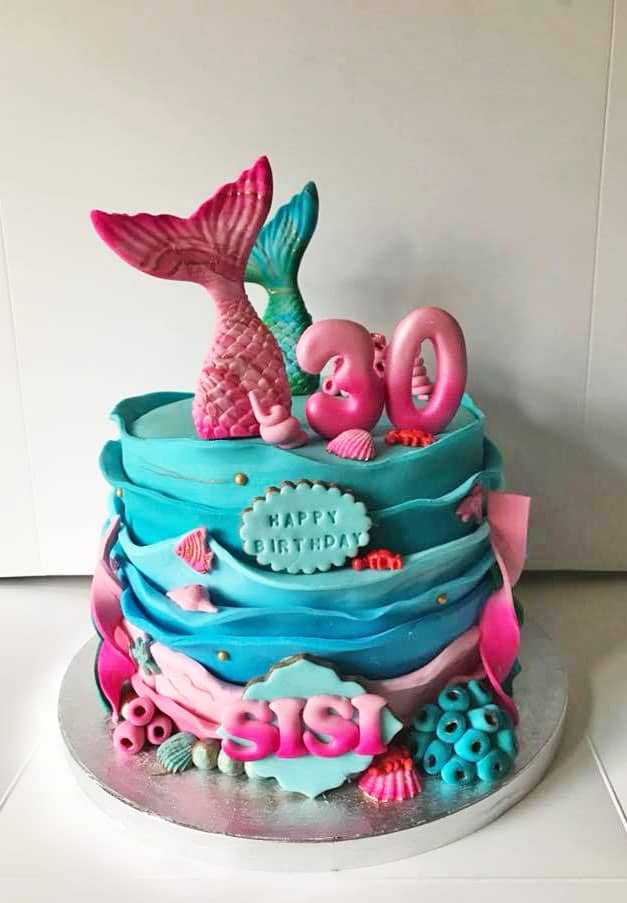 Mermaid birthday cake ideas Design 54