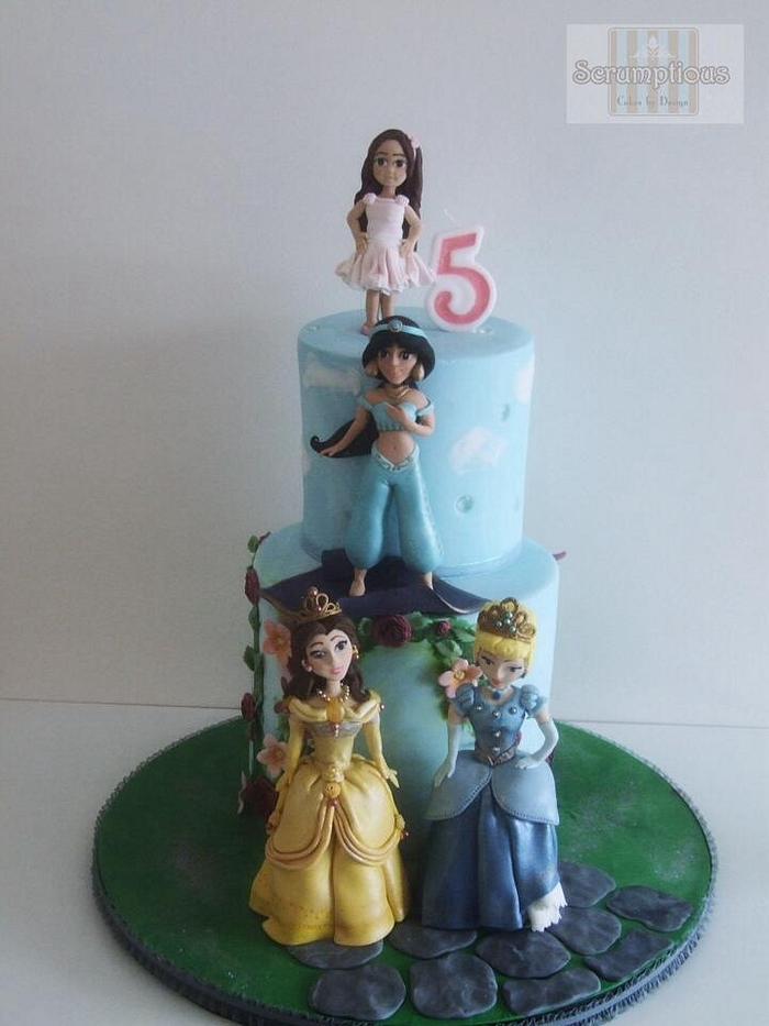 Princess birthday cake for girls Design 39